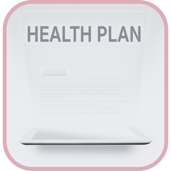 Menstrual wellness plan review session on a laptop screen